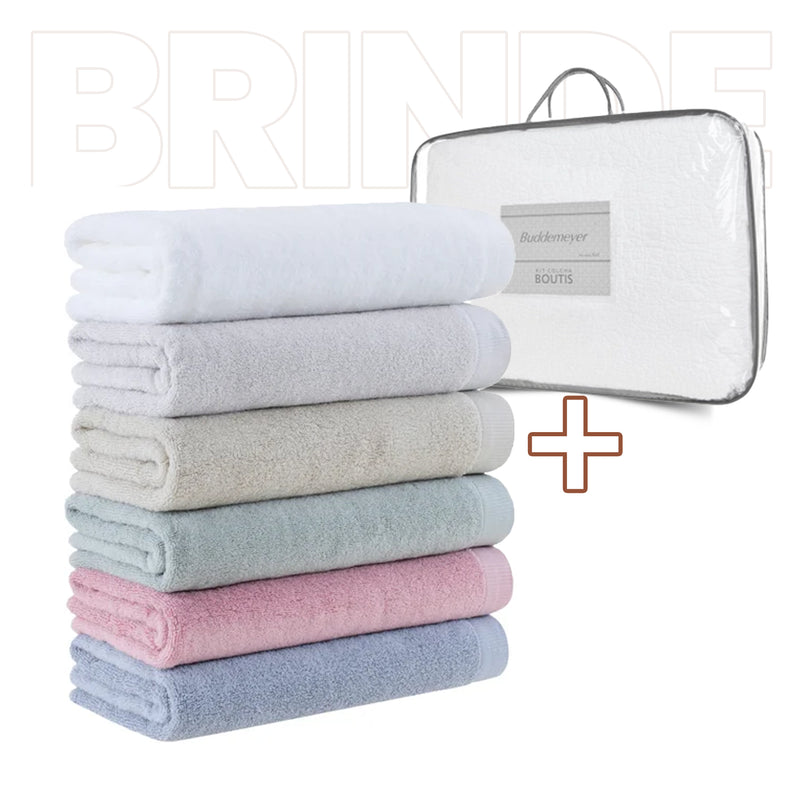 Kit 6 Toalhas de Banho Buddemeyer (+ Mala de Brinde)