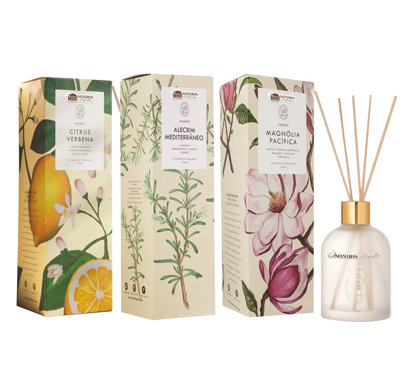 Jogo de Cama Buddemeyer Luxus + 3 Difusores de Aroma