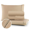 Jogo de Lençol 04 Peças 100% Algodão - 400 Fios com Fronhas Ponto Palito