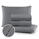 Jogo de Lençol 04 Peças 100% Algodão - 400 Fios com Fronhas Ponto Palito