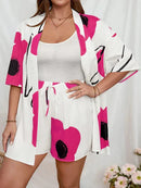 Conjunto de Quimono e Shorts Plus Size - Louise