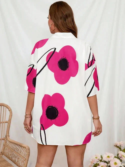 Conjunto de Quimono e Shorts Plus Size - Louise