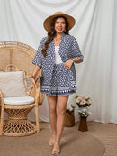 Conjunto de Quimono e Shorts Plus Size - Louise