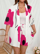 Conjunto de Quimono e Shorts Plus Size - Louise