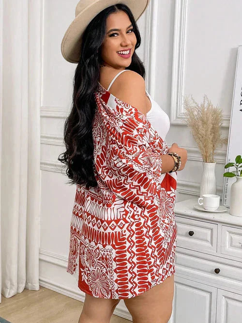 Conjunto de Quimono e Shorts Plus Size - Louise