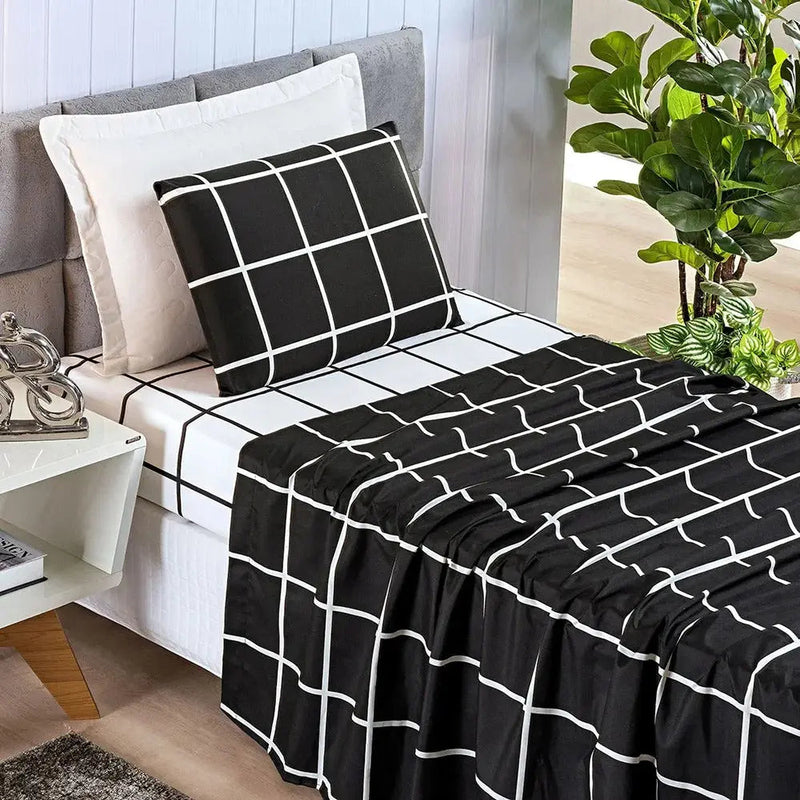 Jogo De Cama Austin 04 Peças 200 Fios Estampado