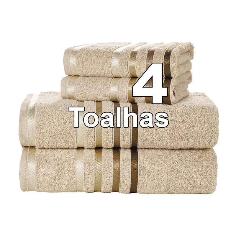 Jogo De Toalhas Banhão Karsten Lumina 4 Peças
