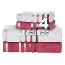 Jogo De Toalhas Banhão Karsten Lumina 4 Peças