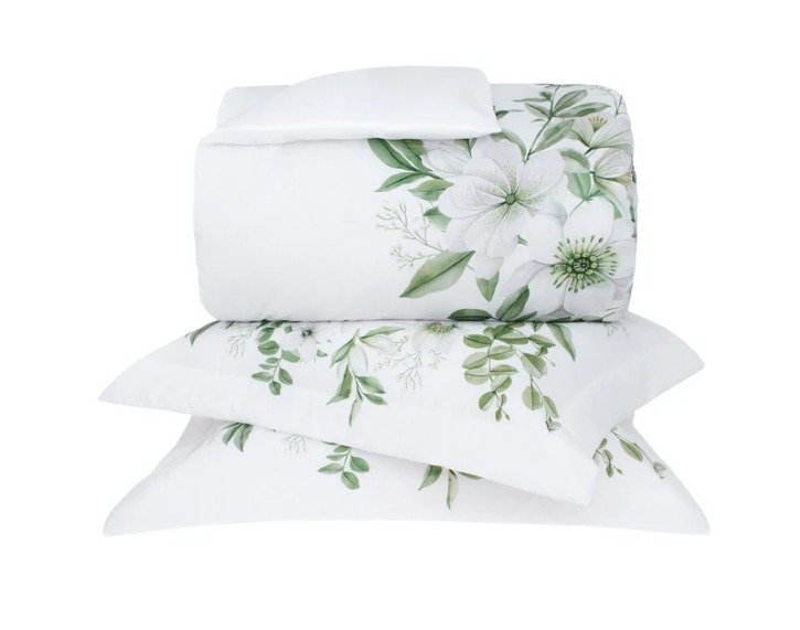 Jogo de Cama Buddemeyer Breville 100% algodão + 3 Difusores de Aroma