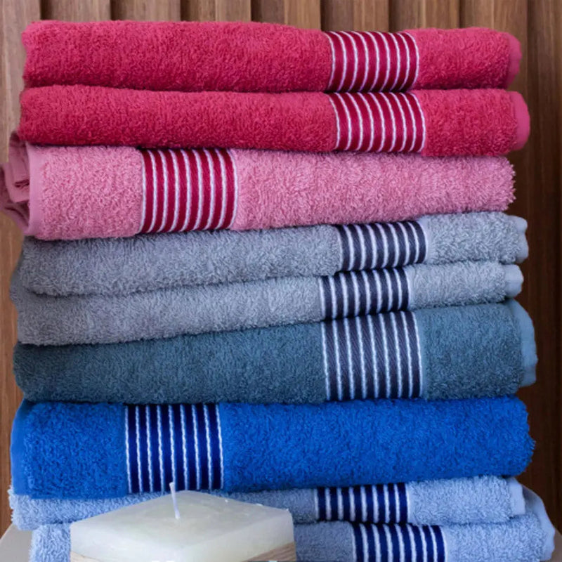 Kit Jogo De Toalhas Banho E Rosto 4pcs Duo Algodao Cores Camesa